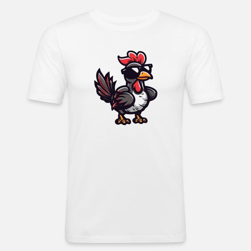 Truthan Comic Cool - Männer Slim Fit T-Shirt - Weiß