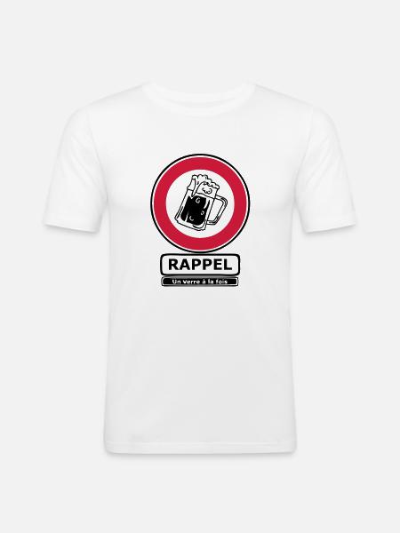 a glass panel time.3 ban - Men's Slim Fit T-Shirt - white