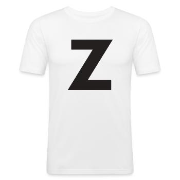 Z - T-shirt près du corps Homme - blanc - Devant - Nik (191cm)