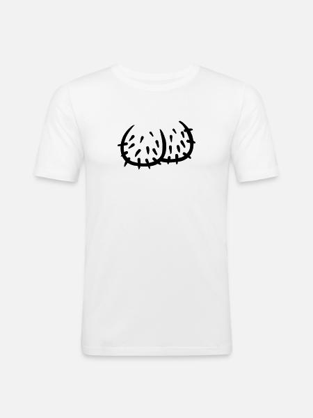 Penis - Männer Slim Fit T-Shirt - Weiß