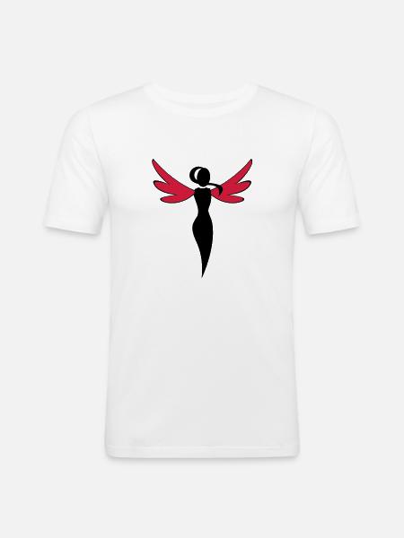 flying - Men's Slim Fit T-Shirt - white
