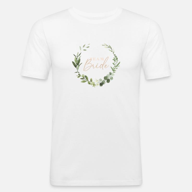 Team Bride - Männer Slim Fit T-Shirt - Weiß