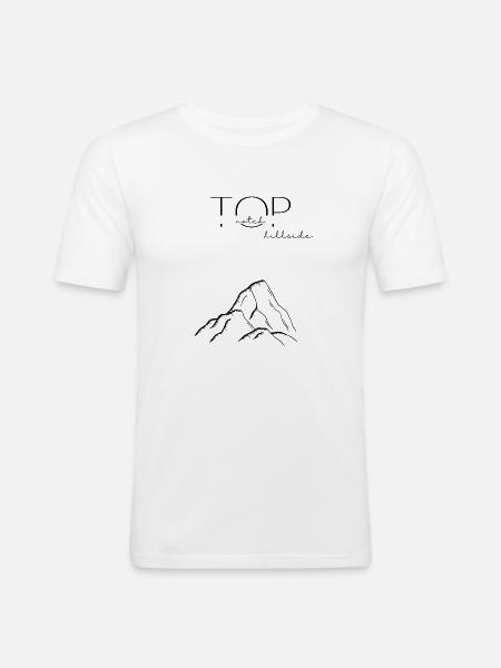 Top Notch - Männer Slim Fit T-Shirt - Weiß