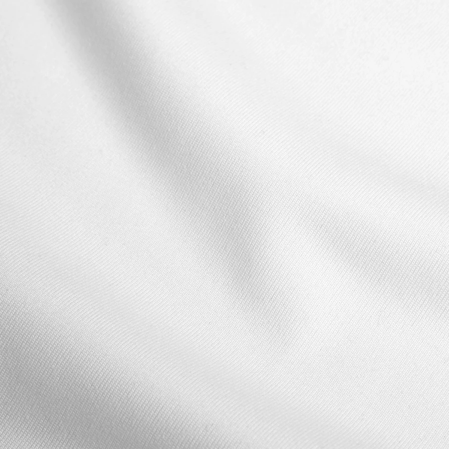 Salt Harbour badge on a men's slim fit t-shirt, white, close-up