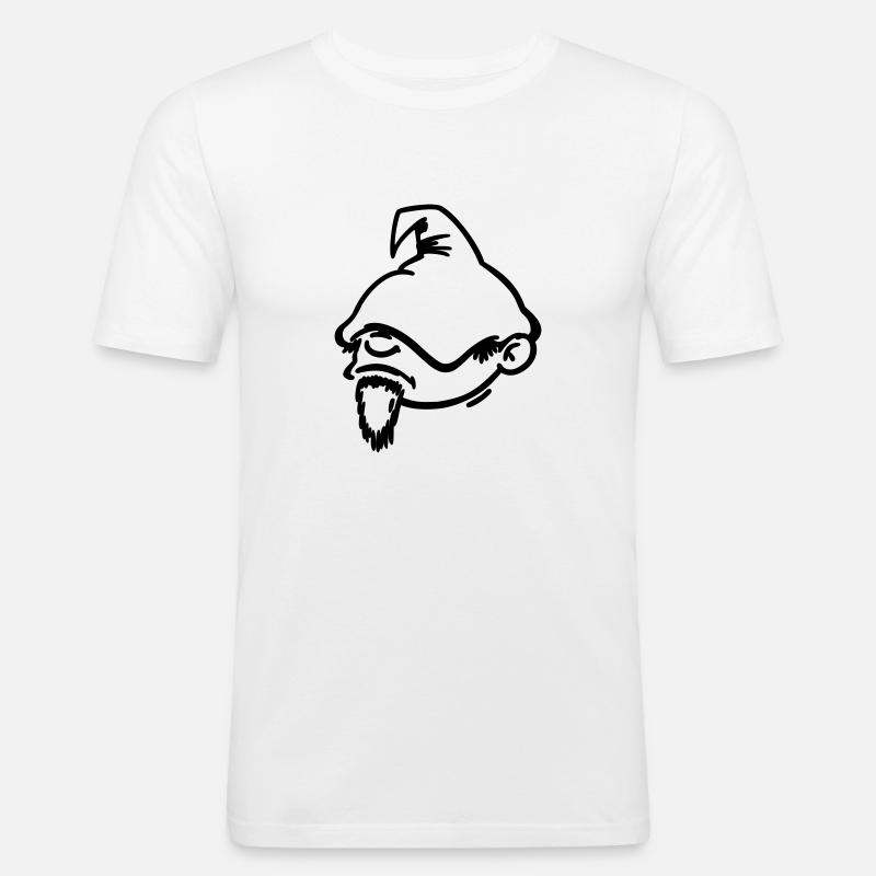Der Sandmann (klein) - Männer Slim Fit T-Shirt - Weiß