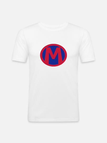 Super, Superheld, Superheldin, Hero, M - Men's Slim Fit T-Shirt - white