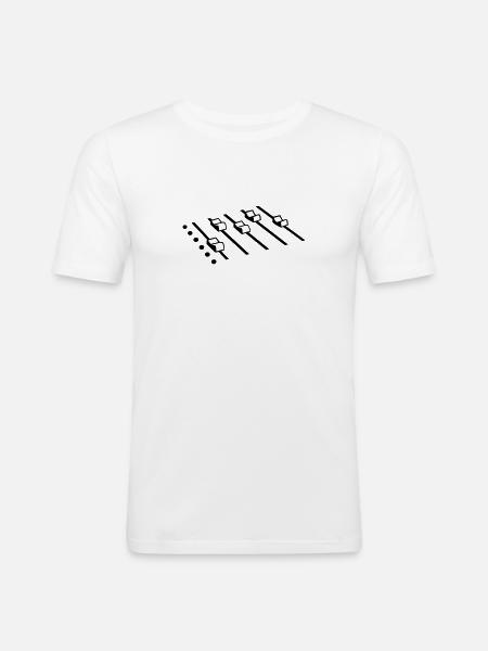 DJ - T-shirt près du corps Homme - blanc