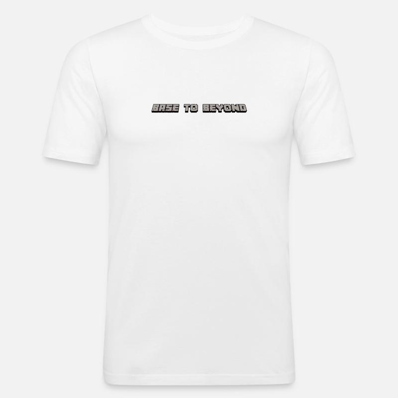Von der Basis bis darüber hinaus - Männer Slim Fit T-Shirt - Weiß