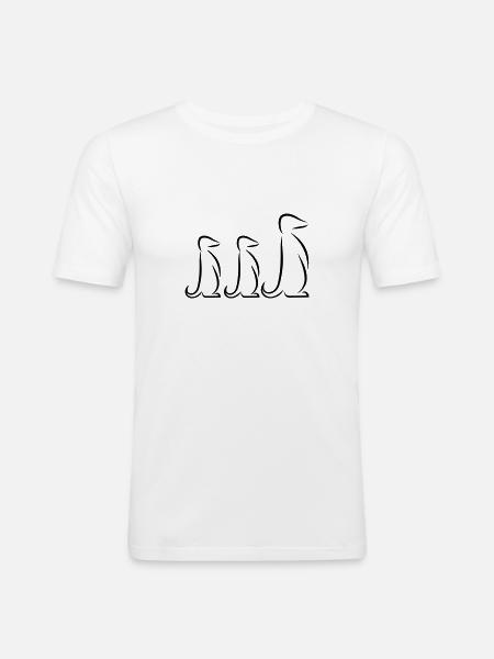 Suricate - T-shirt près du corps Homme - blanc