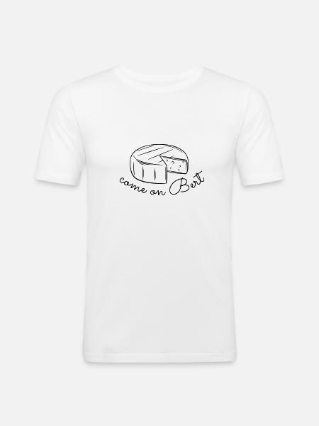 Come on Bert - Men's Slim Fit T-Shirt - white