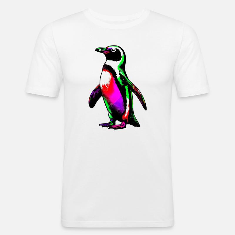 Pinguin - Männer Slim Fit T-Shirt - Weiß