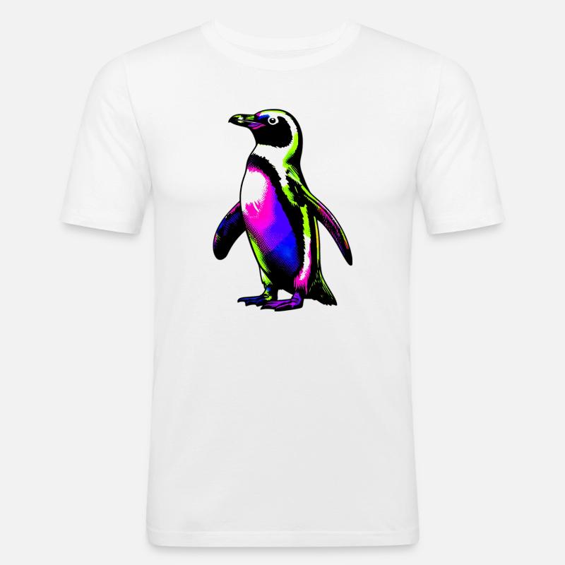 Pinguin - Männer Slim Fit T-Shirt - Weiß