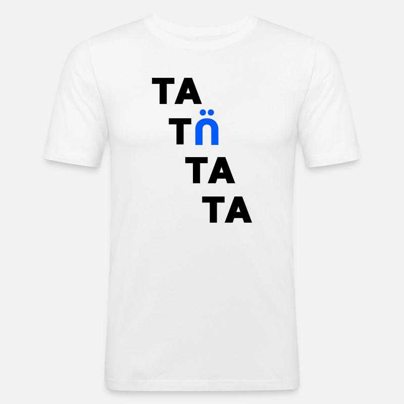tatuetata - Männer Slim Fit T-Shirt - Weiß