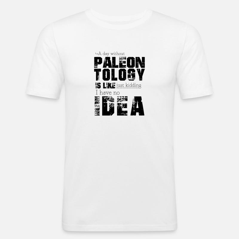 Paleontology - Men's Slim Fit T-Shirt - white