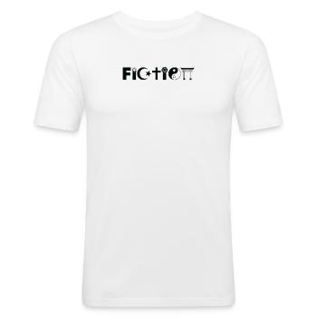 Funny Fiction Religion Symbol For Atheist - Männer Slim Fit T-Shirt - Weiß - Vorne - Nik (191cm)