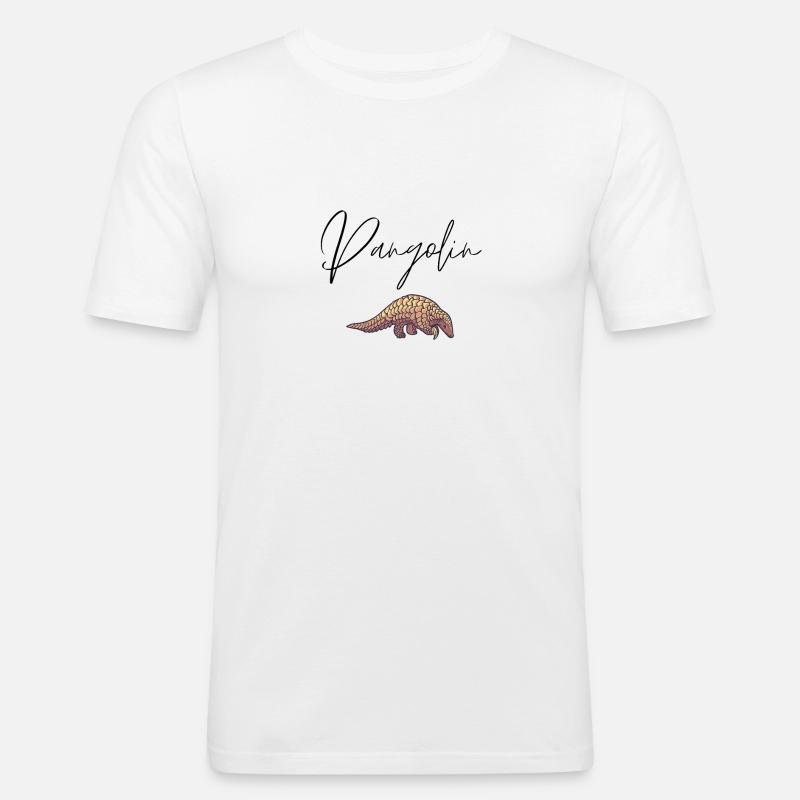 Pangolin - Herre Slim Fit T-Shirt - hvid