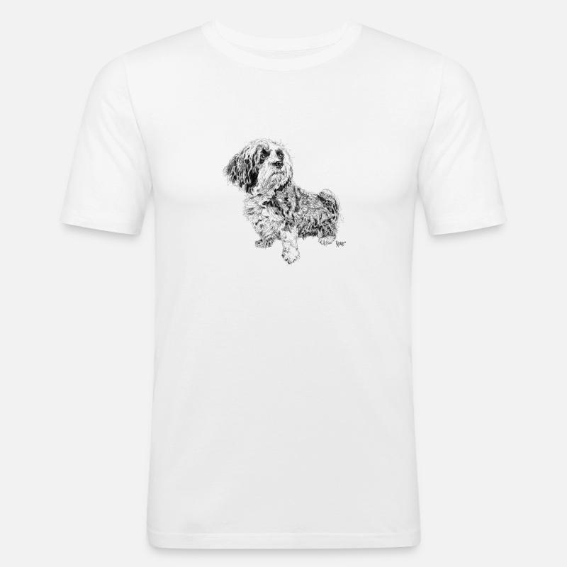 Bronko55 No.17 – Anton - Männer Slim Fit T-Shirt - Weiß