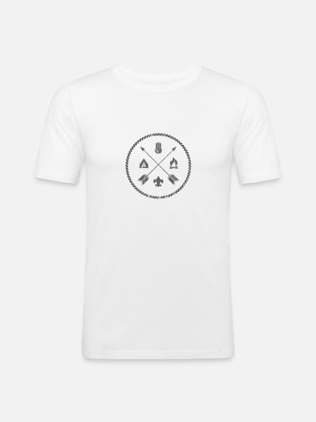 scout - Men's Slim Fit T-Shirt - white