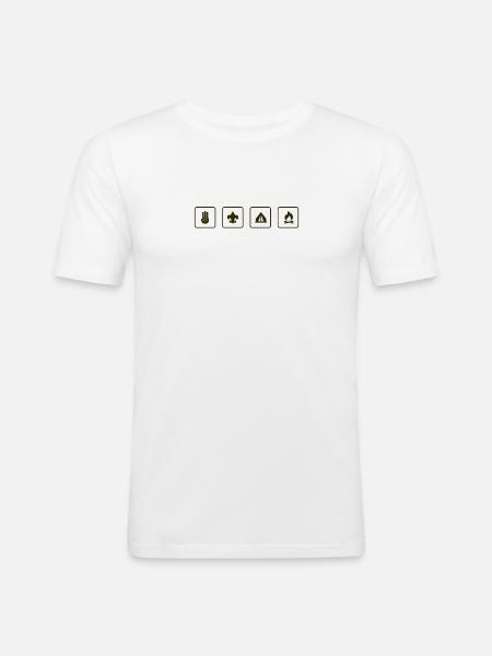 scout - T-shirt près du corps Homme - blanc
