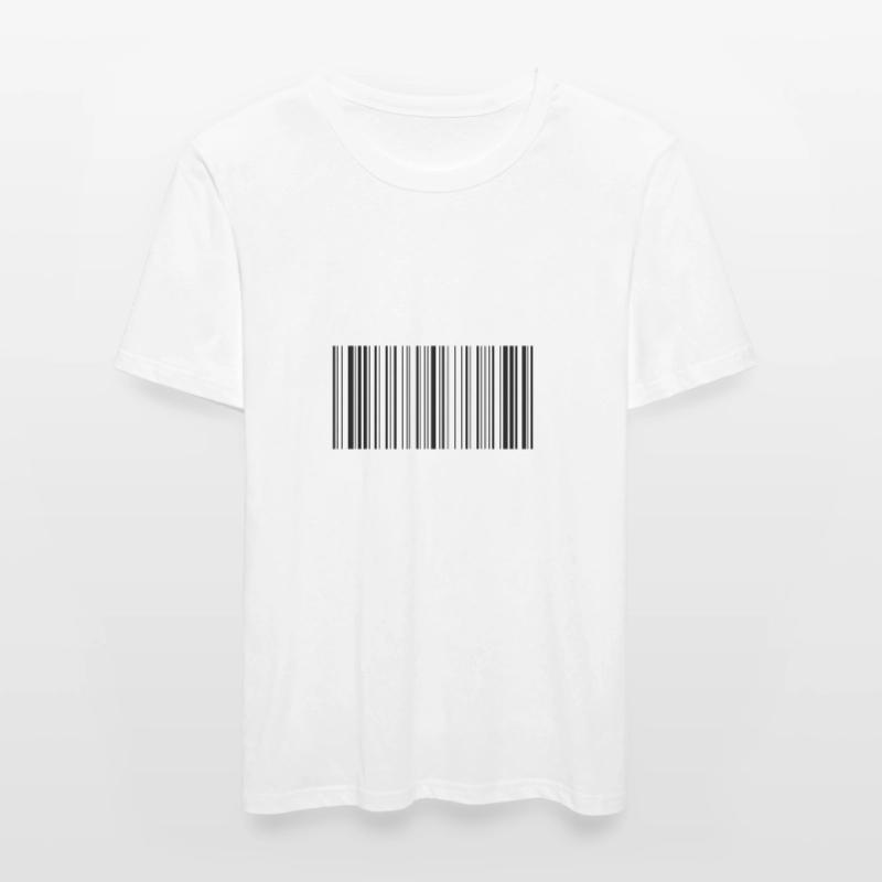 Barcode Scanncode Scanner Scannen Striche Geschenk Männer Slim Fit T-Shirt