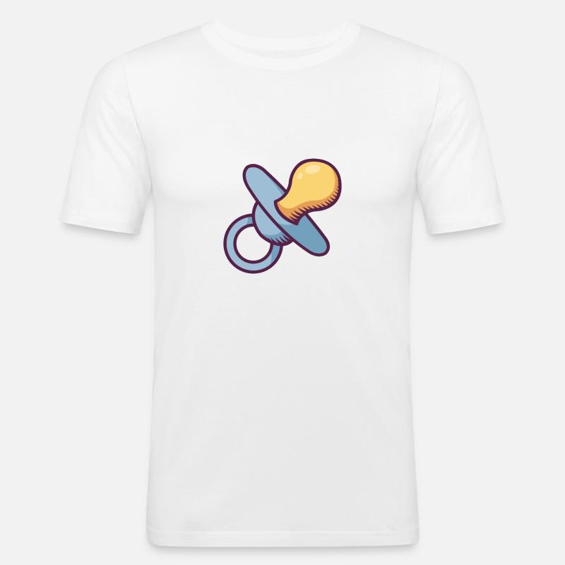 Baby Essential - Männer Slim Fit T-Shirt - Weiß