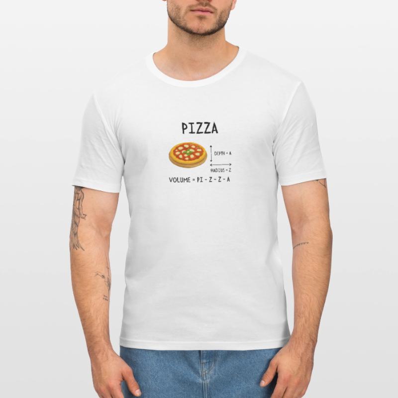 Pizza Math Pi Student Engineer Professor Men's Slim Fit T-Shirt