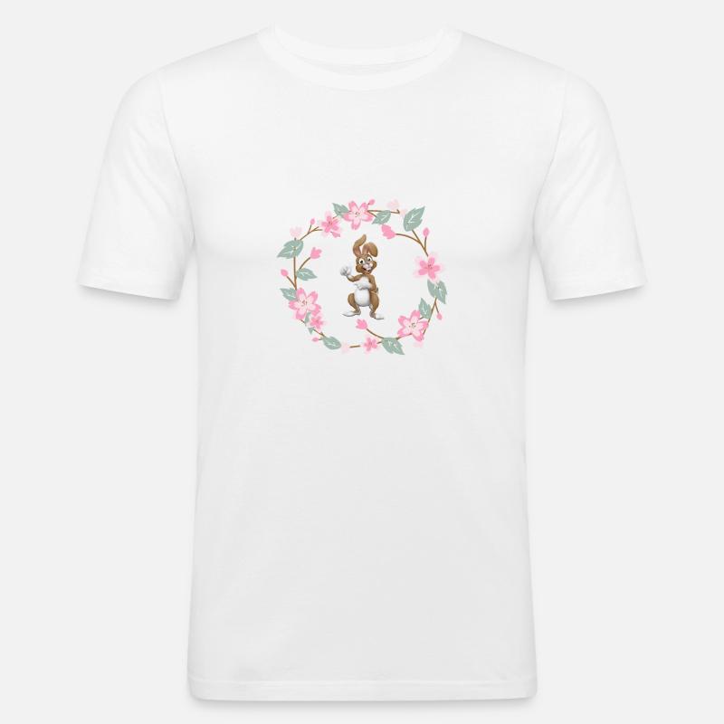 Frohe Ostern | Ostern | Ostergeschenke | Ostern - Männer Slim Fit T-Shirt - Weiß