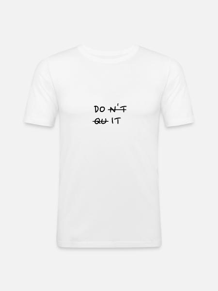 DO IT Fitness - Men's Slim Fit T-Shirt - white