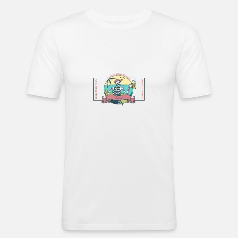 Acclamations "version crâne" - T-shirt près du corps Homme - blanc