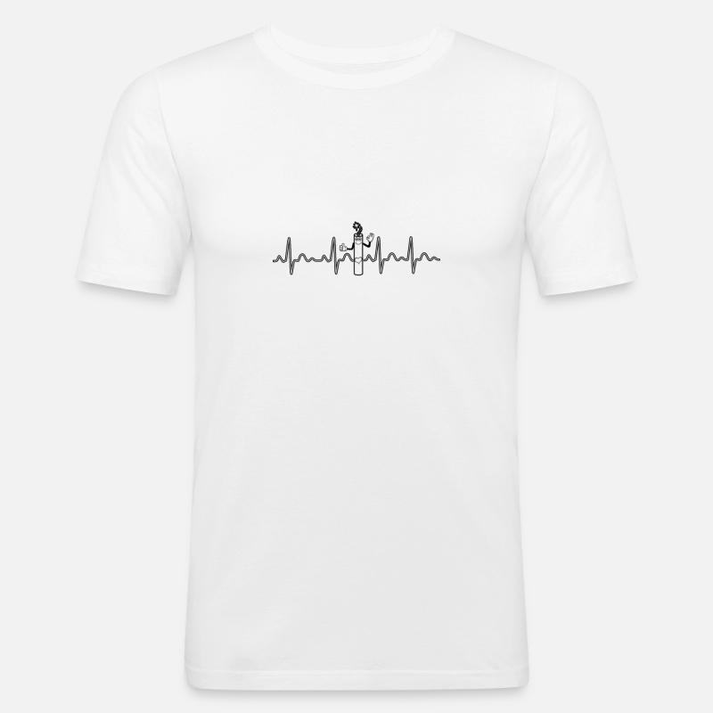 Dynamite gift, explosive explosion blasting - Men's Slim Fit T-Shirt - white