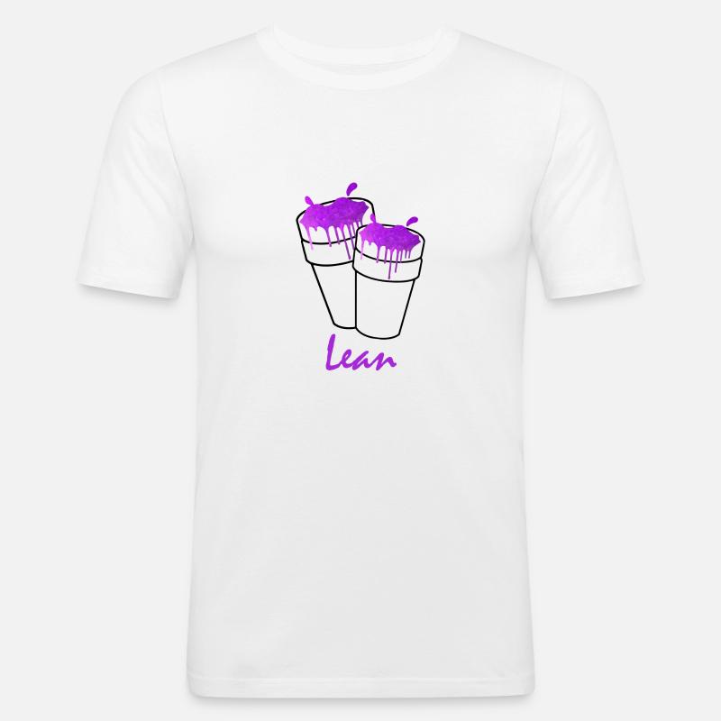Lean Codeine Cups Mug - Men's Slim Fit T-Shirt - white