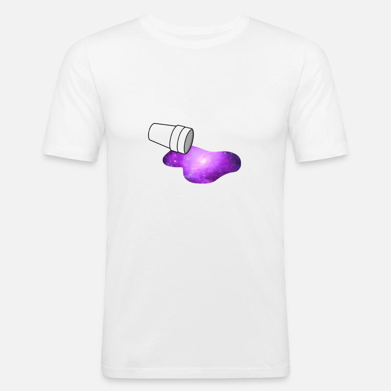 Lean Codeine Space - T-shirt près du corps Homme - blanc