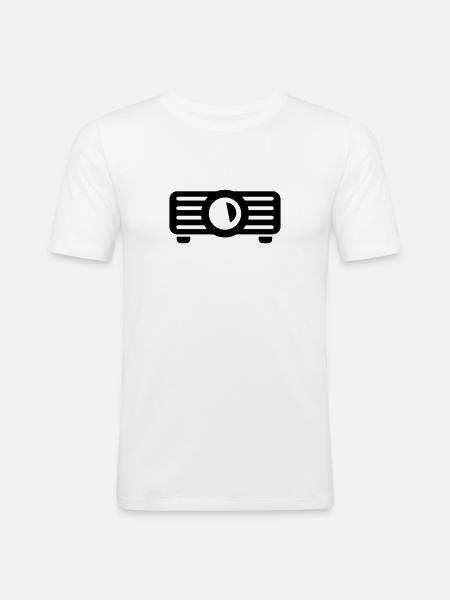 Projector - Men's Slim Fit T-Shirt - white
