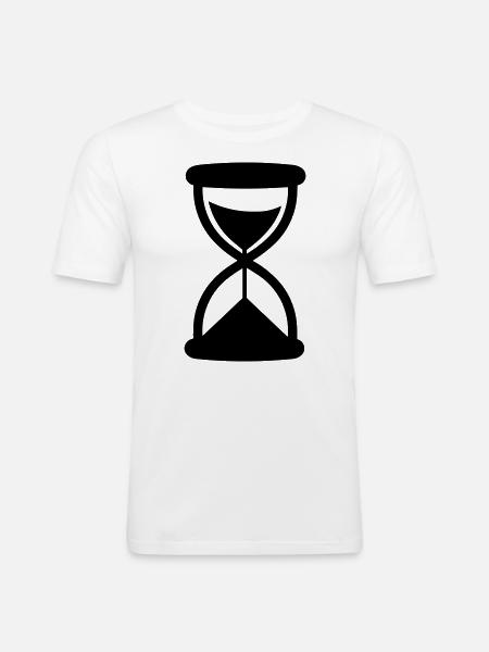 hourglass - Men's Slim Fit T-Shirt - white