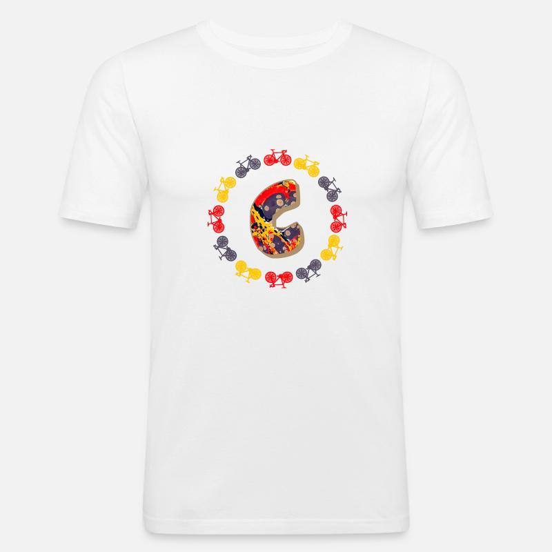 fahrrad e 202 c - Männer Slim Fit T-Shirt - Weiß