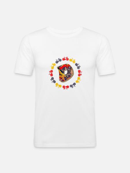 Bicycle E 202 D - Men's Slim Fit T-Shirt - white