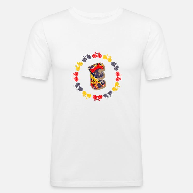 fahrrad e 202 e - Männer Slim Fit T-Shirt - Weiß