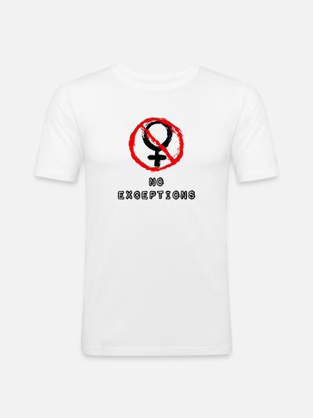 No girls allowed - Men's Slim Fit T-Shirt - white
