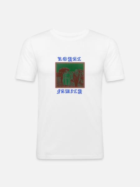 ROYAL FAMILY - Männer Slim Fit T-Shirt - Weiß