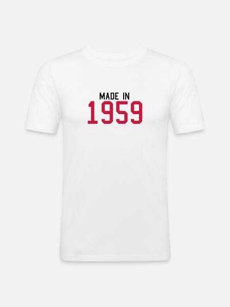 1959 - Men's Slim Fit T-Shirt - white