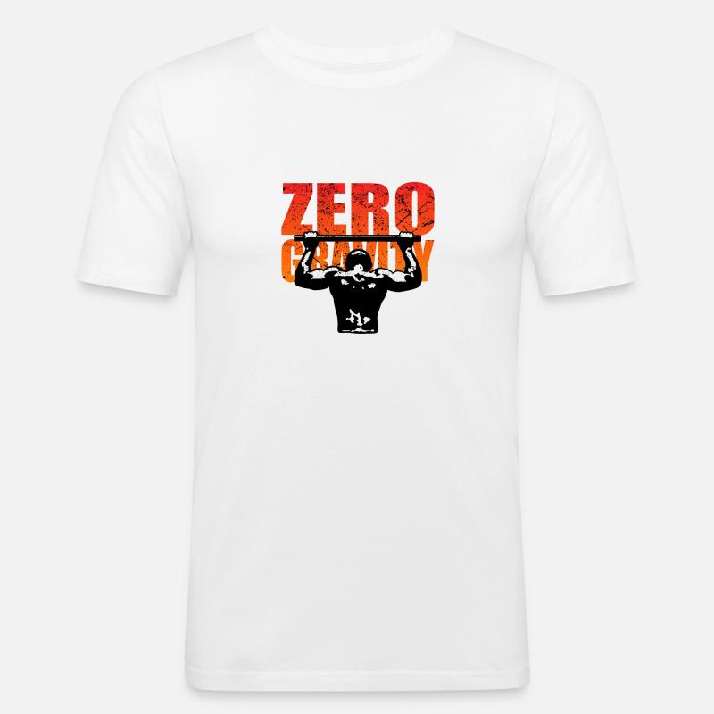 Zero Gravity - Männer Slim Fit T-Shirt - Weiß