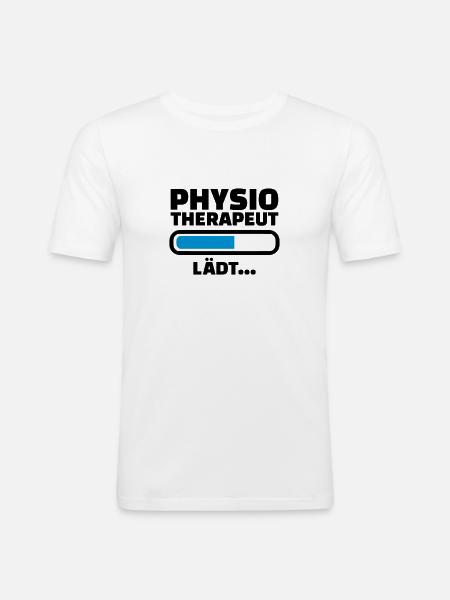Physiotherapeut - Männer Slim Fit T-Shirt - Weiß
