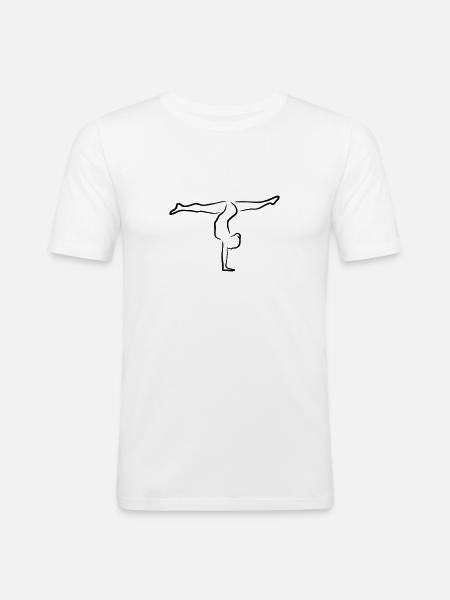 Gymnast, Gymnastics - Men's Slim Fit T-Shirt - white