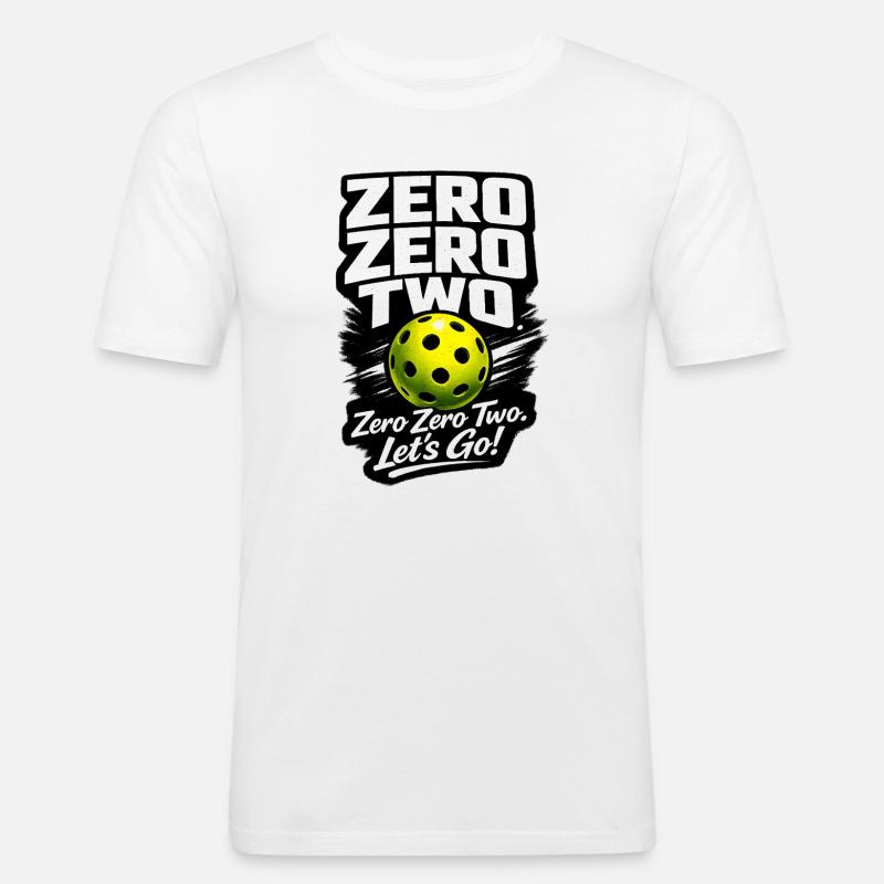 Zero Zero Two – Let's Go Ball - Men's Slim Fit T-Shirt - white