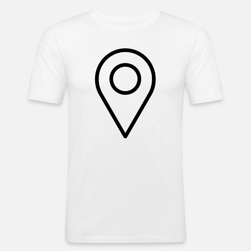 localization - Men's Slim Fit T-Shirt - white