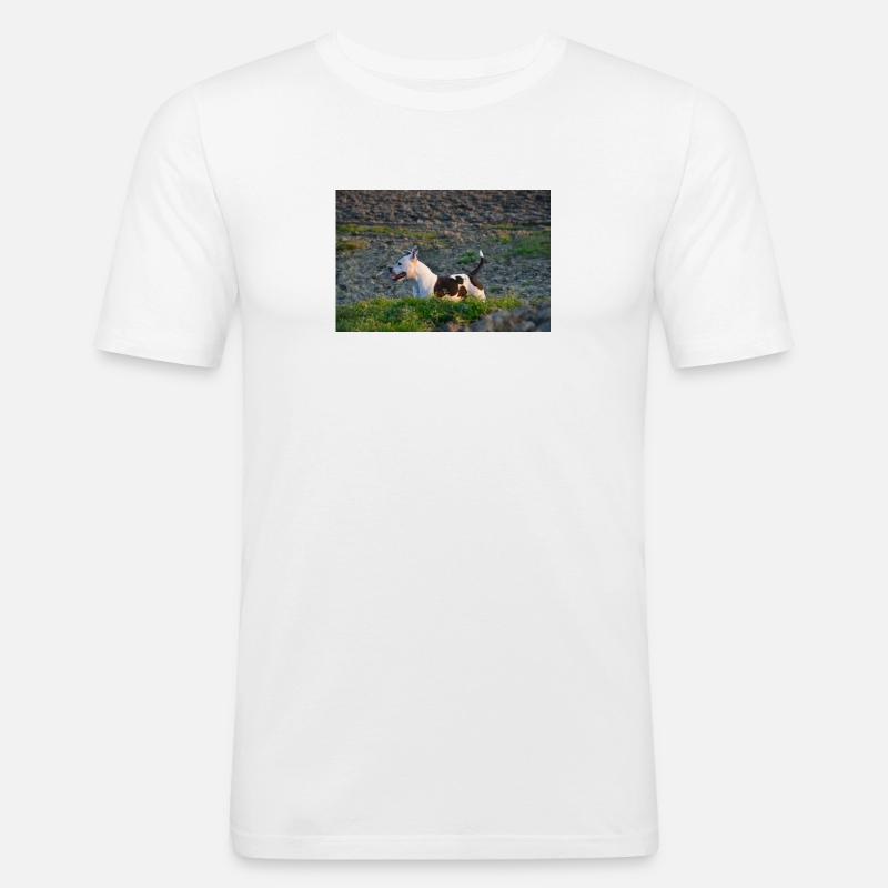 SamPhotographer - Männer Slim Fit T-Shirt - Weiß