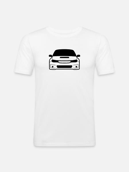 JDM Car eyes STI 4 | T-shirts JDM - Men's Slim Fit T-Shirt - white