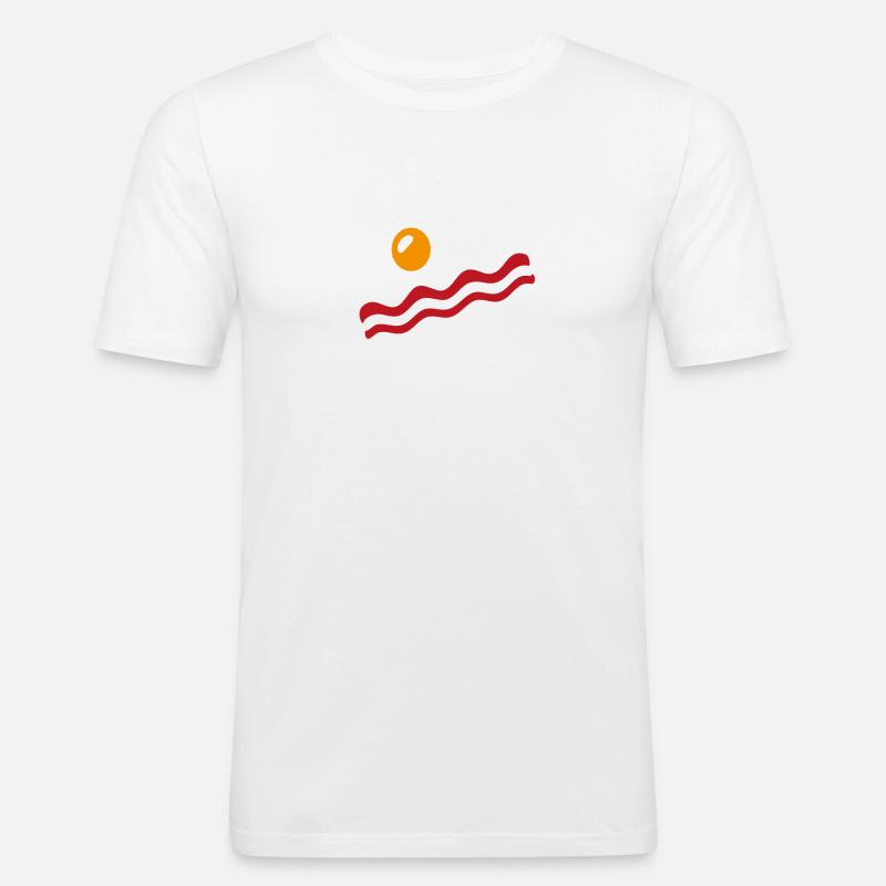 Bacon - Men's Slim Fit T-Shirt - white