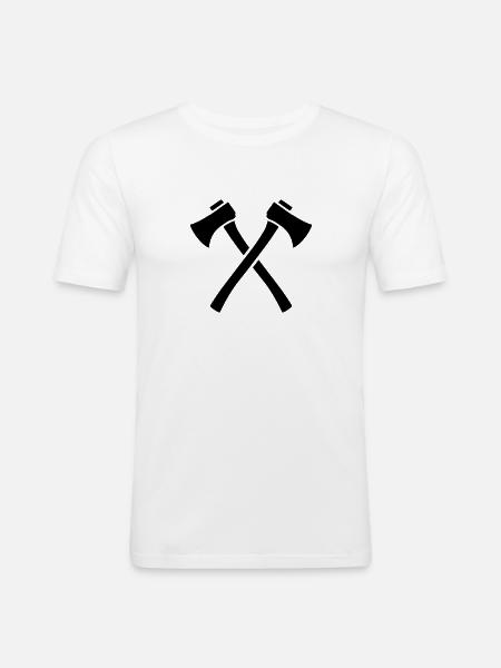 Ax - Men's Slim Fit T-Shirt - white
