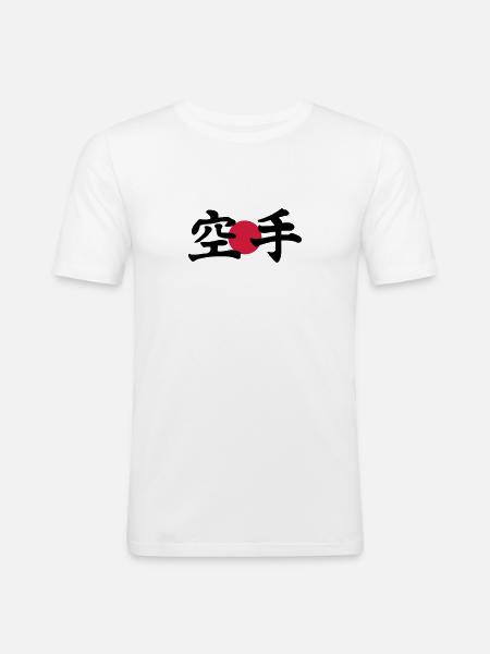 karate - Men's Slim Fit T-Shirt - white